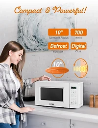 Cu. Ft. Counter Top Microwave,White