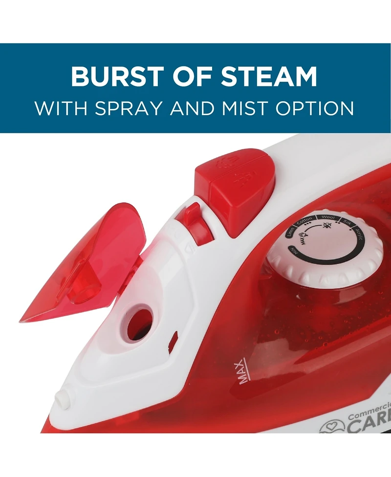Clothing Steam Iron,1200W,Red