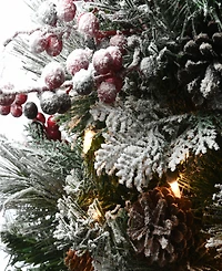 National Tree Company Snowy Bedford Pine Entrance Tree 4 ft.