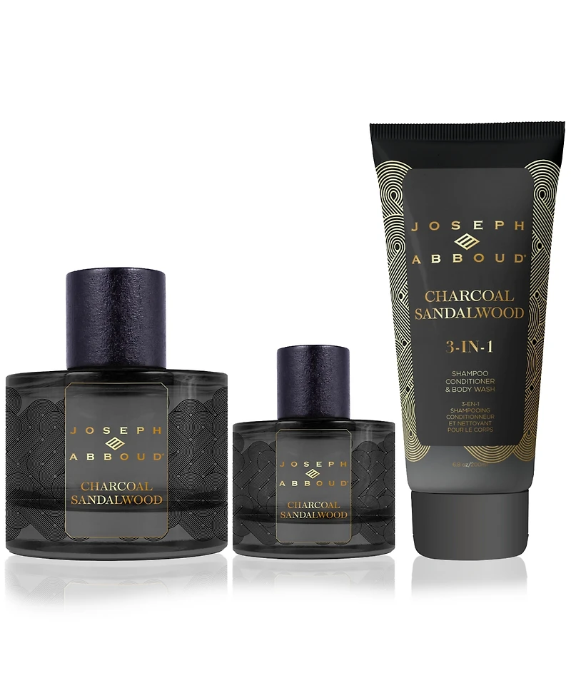 Joseph Abboud Men's 3-Pc. Charcoal Sandalwood Eau de Parfum Gift Set