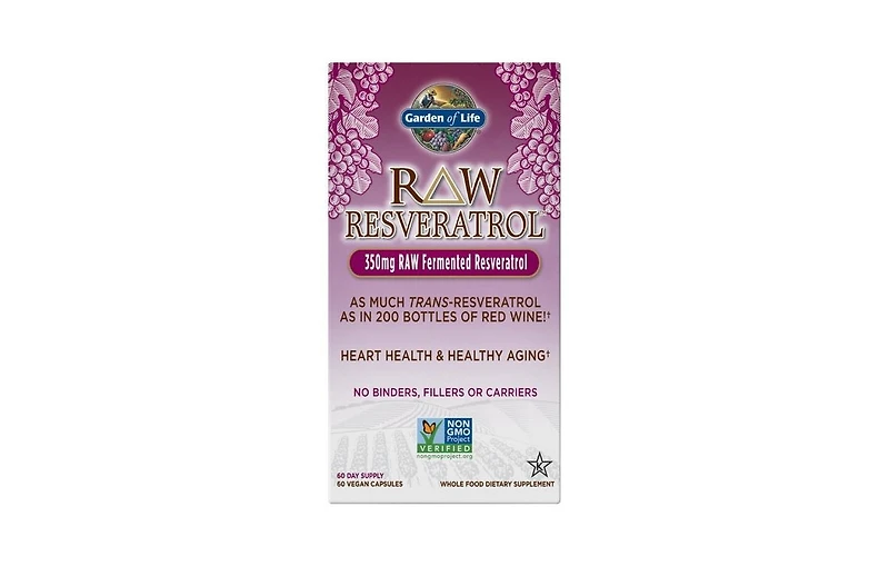 Now Foods Garden of Life Raw Resveratrol, 60 vcaps