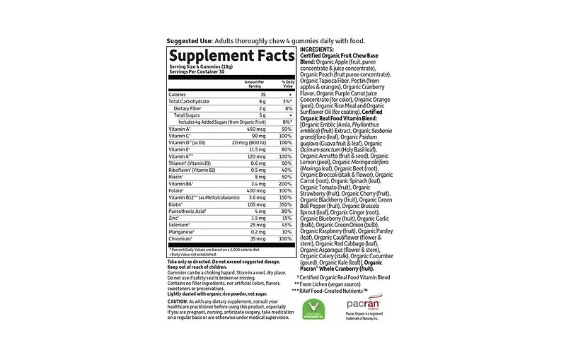 Garden of Life Mykind Organics Women's Multi, Organic Berry 120 Chews