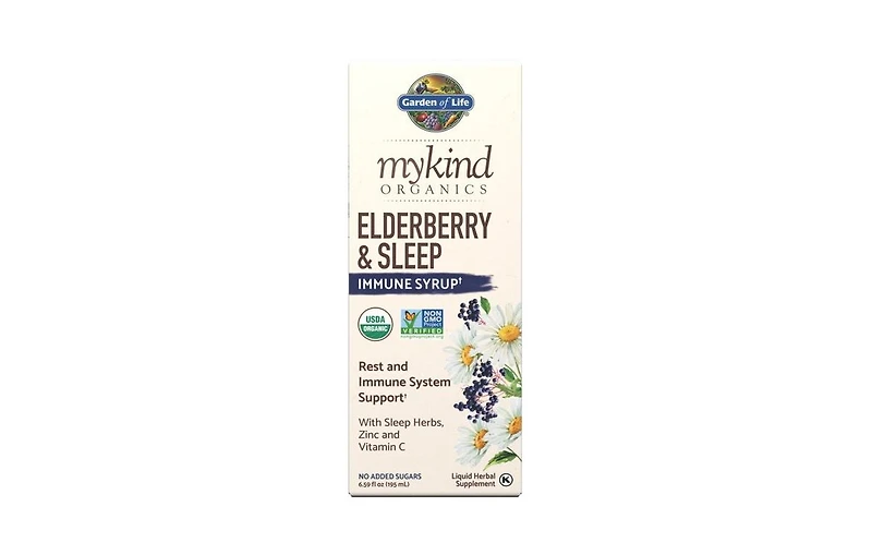 Garden of Life mykind Organics Elderberry and Sleep Syrup, 6.59 Oz
