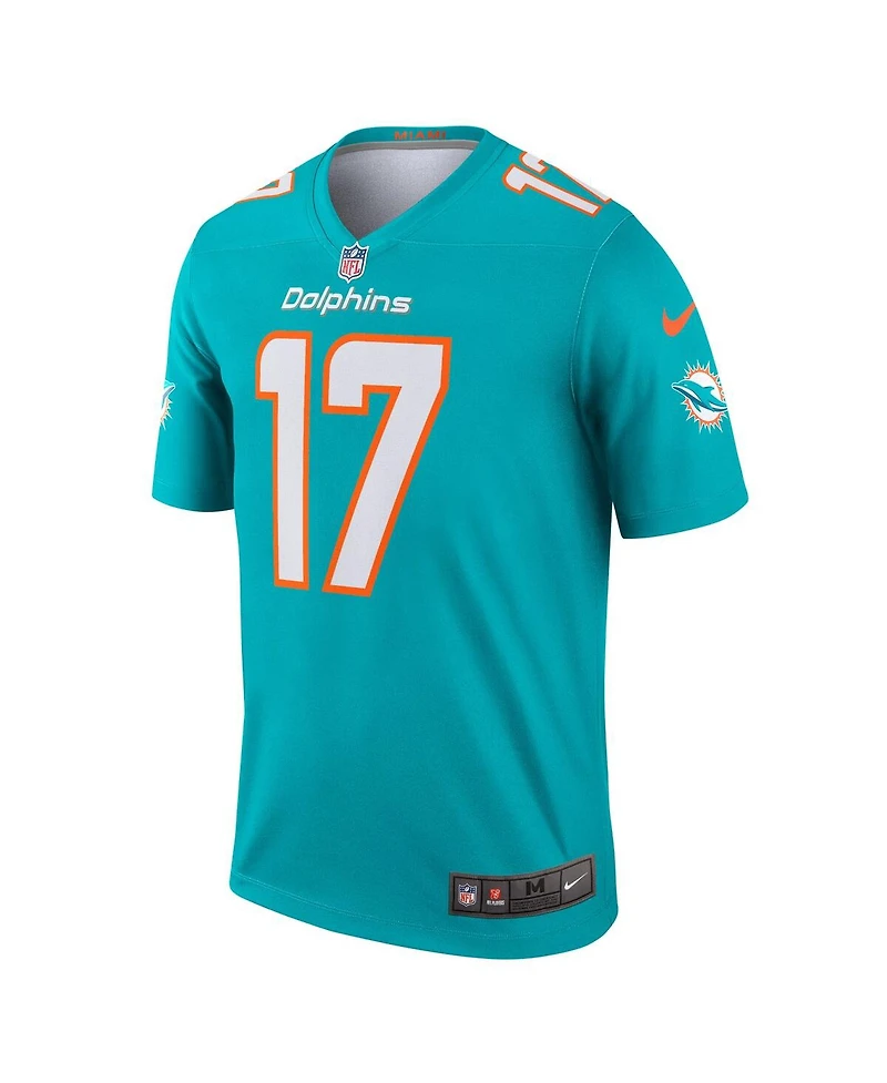 Nike Men's Jaylen Waddle Aqua Miami Dolphins Legend Jersey