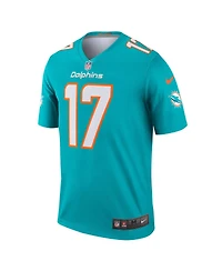 Nike Men's Jaylen Waddle Aqua Miami Dolphins Legend Jersey