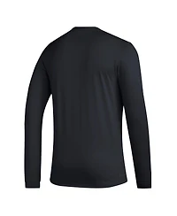 Adidas Men's Black Austin Fc Club Dna Long Sleeve Aeroready T-Shirt