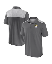 Fanatics Men's Gray Los Angeles Rams Long Shot Polo