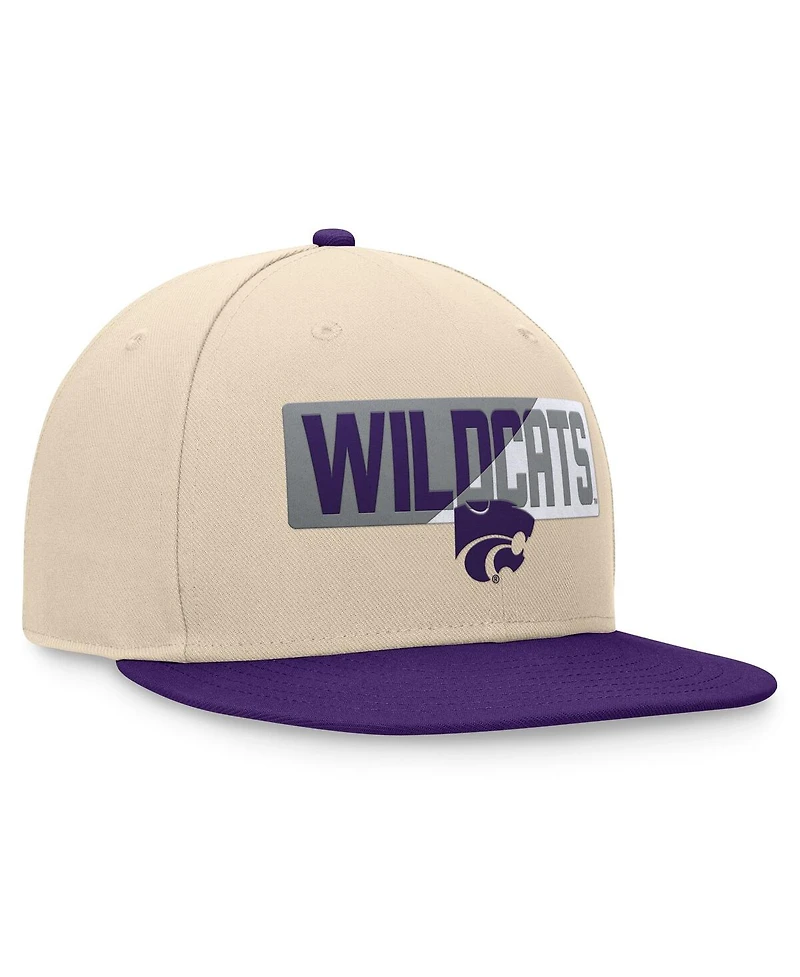 Top of the World Men's Khaki Kansas State Wildcats Goalaso Snapback Hat