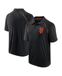 Fanatics Men's Black San Francisco Giants Strong Alone Raglan Polo