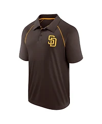 Fanatics Men's Brown San Diego Padres Strong Alone Raglan Polo