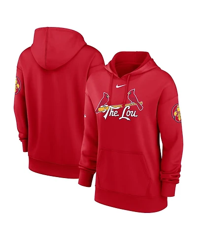 Nike Women's Red St. Louis Cardinals 2024 City Connect Authentic Collection Practice Performance Pullover Hoodie