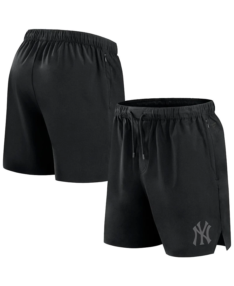 Fanatics Signature Men's Black New York Yankees Front Office Woven Shorts