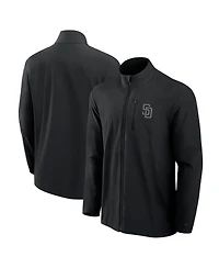 Fanatics Signature Men's Black San Diego Padres Front Office Woven Full-Zip Jacket
