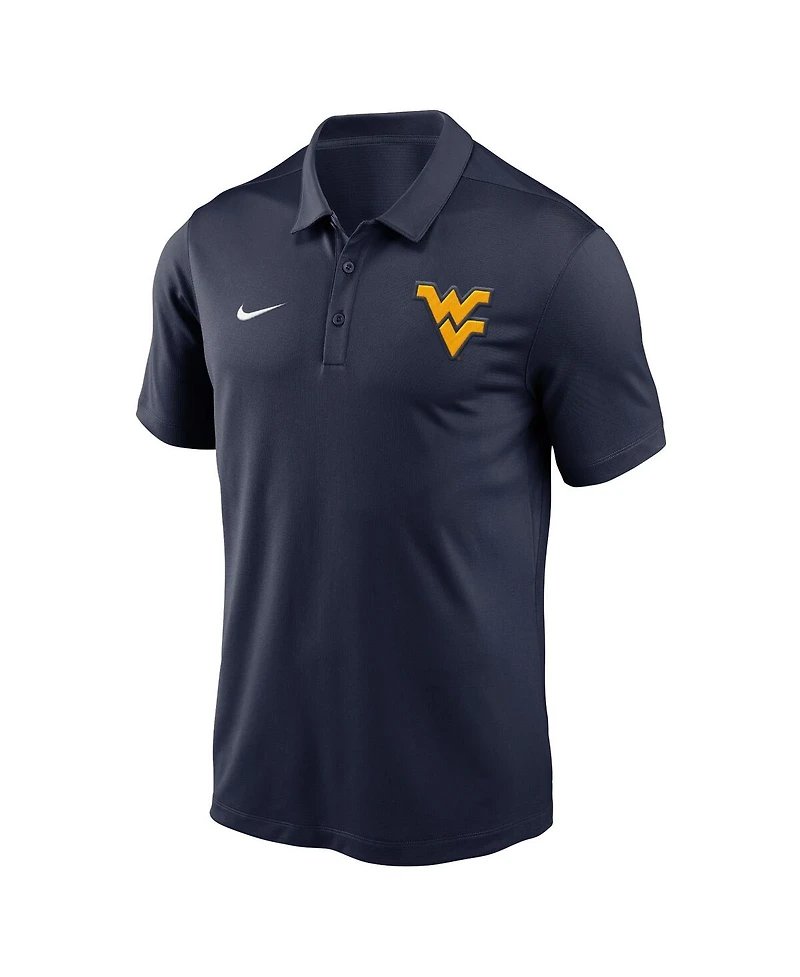 Nike Men's Navy West Virginia Mountaineers Primetime Evergreen Franchise Performance Polo Shirt