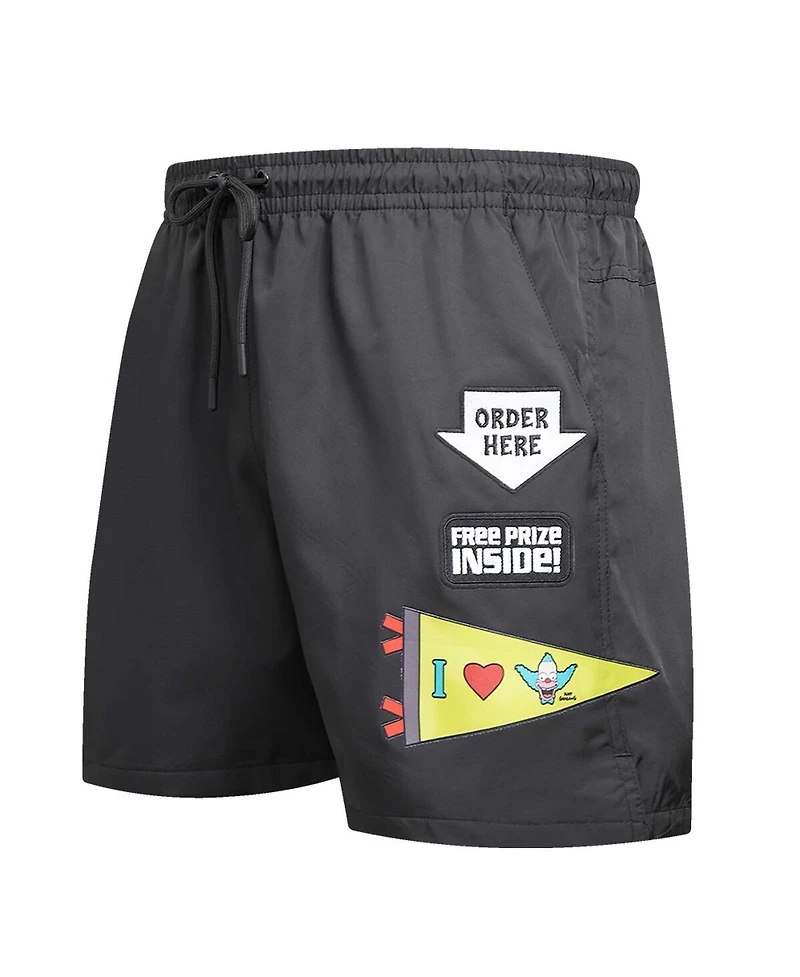 Freeze Max Men's Black The Simpsons Krusty Free Prize Shorts
