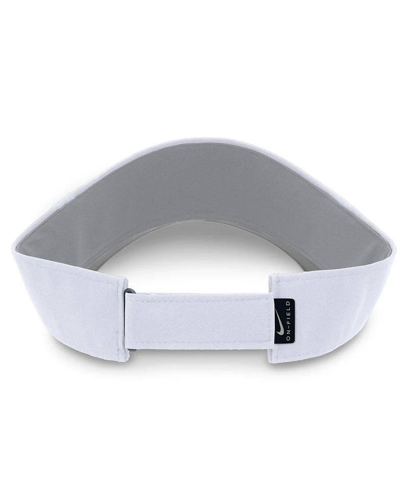 Nike Men's and Women's White Michigan Wolverines 2024 Sideline Fit Ace Visor Hat