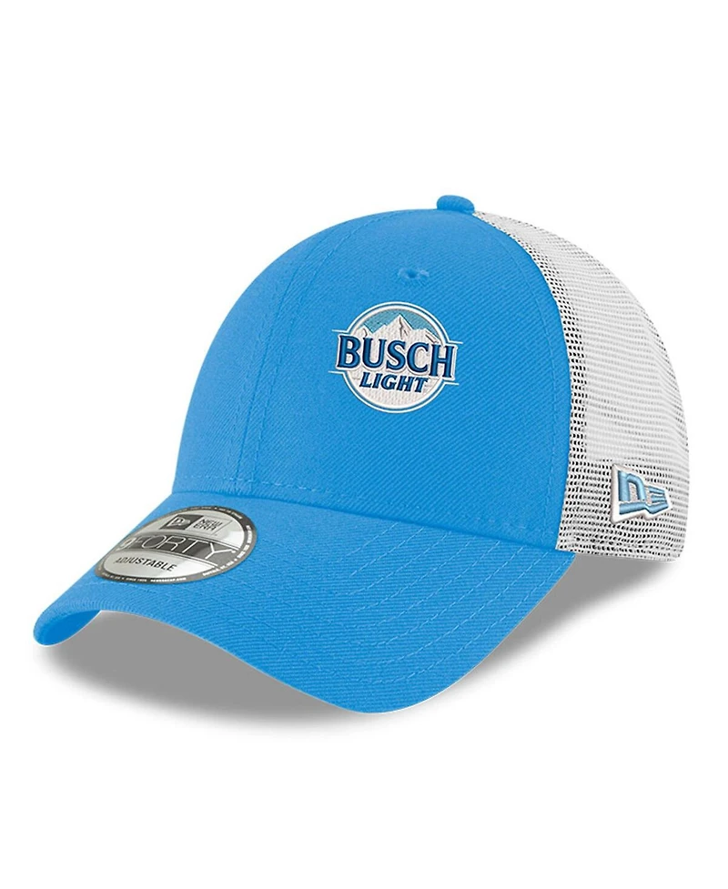 New Era Men's Blue Ross Chastain Busch Light 9FORTY Trucker Adjustable Hat