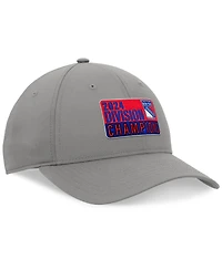 Fanatics Men's Gray New York Rangers 2024 Metropolitan Division Champions Adjustable Hat
