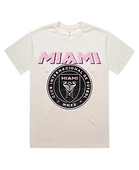 Peace Collective Men's and Women's Cream Inter Miami Cf vintage-like T-Shirt