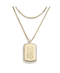Wear by Erin Andrews x Baublebar Chicago Cubs Dog Tag Necklace