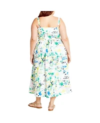 City Chic Plus Almay Midi Dress