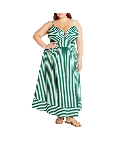 City Chic Plus Stripe Zaya Dress