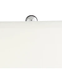 360 Lighting Cirrus Modern Style Accent Table Lamp 22" High Blue Gray Glazed Art Glass Off White Drum Shade Decor for Living Room Bedroom House Bedsid