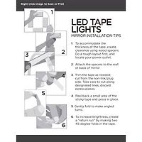 360 Lighting Warm White 16 1/2-Foot Long Led Tape Light Kit