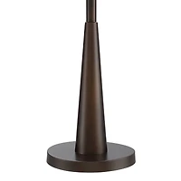 Franklin Iron Works Durango Rustic Farmhouse Floor Lamp 62" Tall Oiled Bronze Metal 3 Light Led Brown Sheer Drum Shade for Living Room Bedroom Of