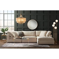 Possini Euro Design Mid Century Modern Glam Style Floor Lamp 4-Light Led 68.5" Tall Warm Gold Glass Globe Shade for Living Room House Uplight