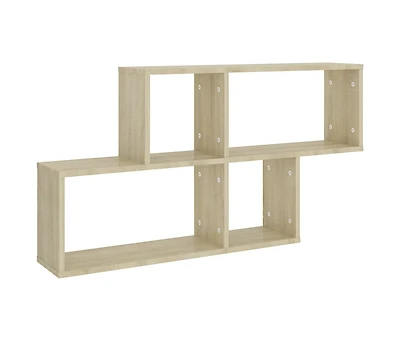 vidaXL Wall Shelf Sonoma Oak 39.4"x7.1"x20.9" Engineered Wood