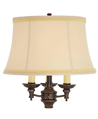 Barnes and Ivy Traditional Floor Lamp Candelabra Style 4-Light 64.5" Tall Italian Bronze Bell Shade for Living Room Reading Bedroom