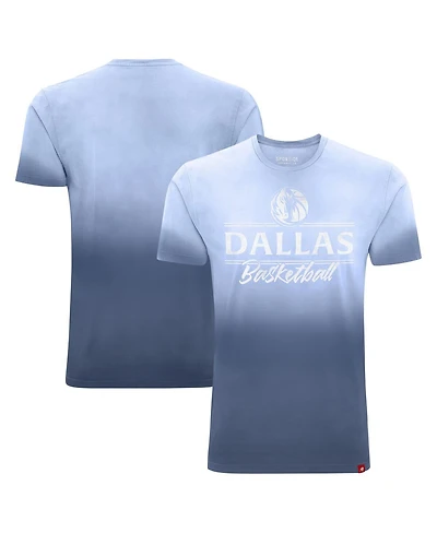 Sportiqe Men's and Women's Blue Dallas Mavericks Bingham Sun-Fade T-Shirt