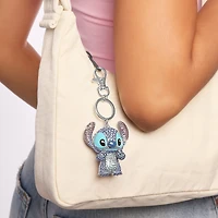 Disney Stitch Pave 3D Bling Keychain - Bag Charm, Backpack Accessories, Travel Collectible Gift Keychains