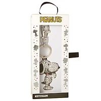 Peanuts Snoopy Pave 3D Bling Keychain - Bag Charm, Backpack Accessories, Travel Collectible Gift Keychains