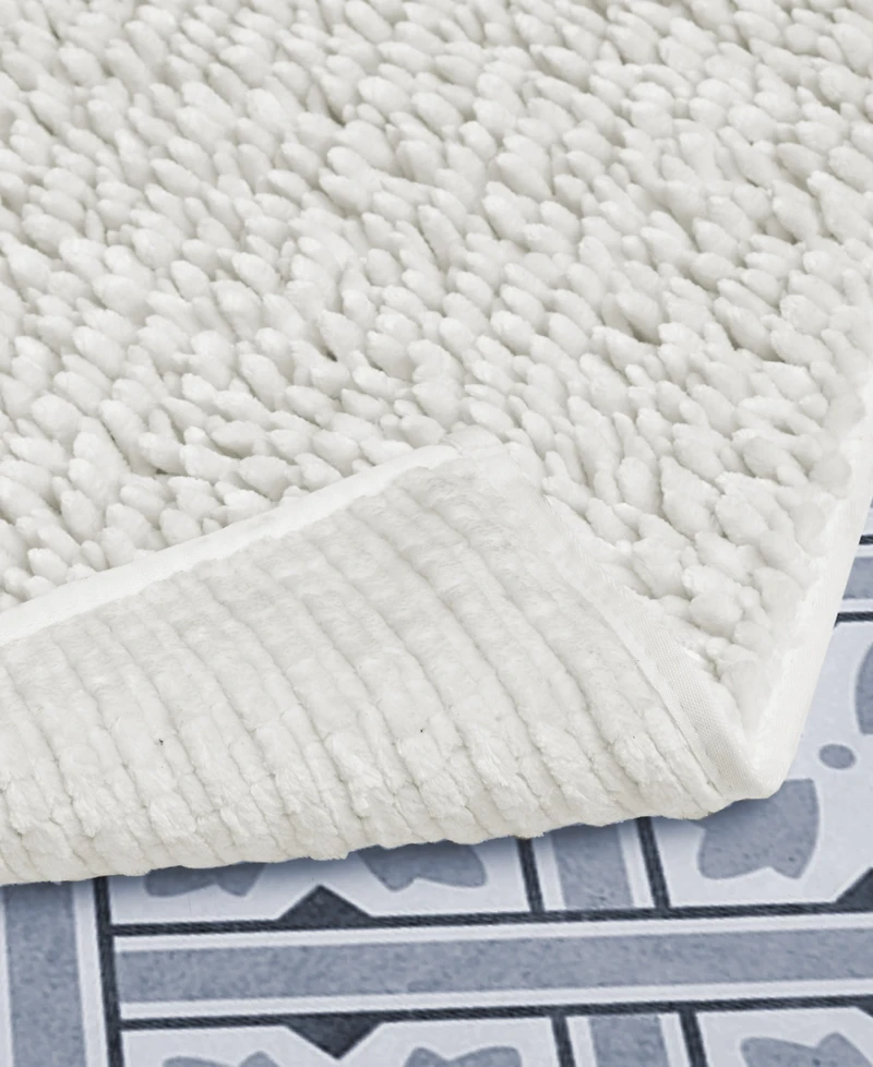 Laura Ashley Butter Chenille Bath Mat, 27" x 45"