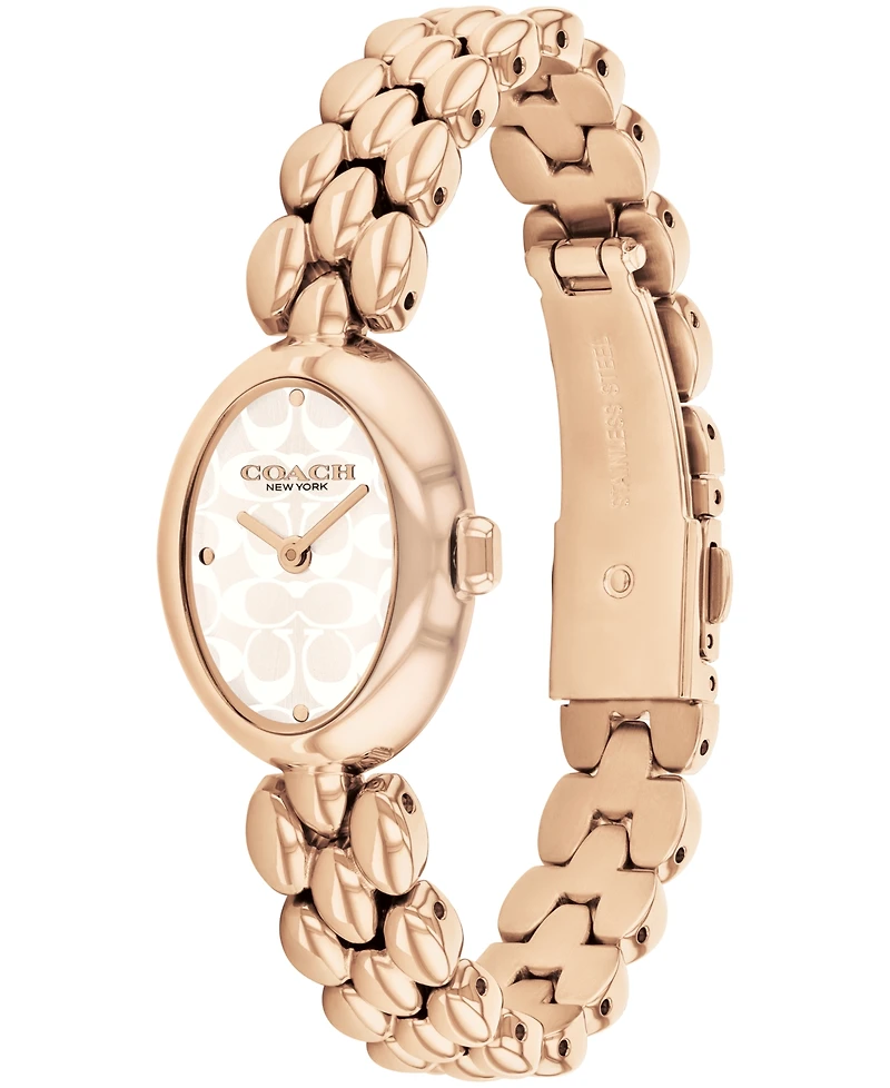 Coach Women's Carnation Gold Tone Sammy Watch 22.5mm