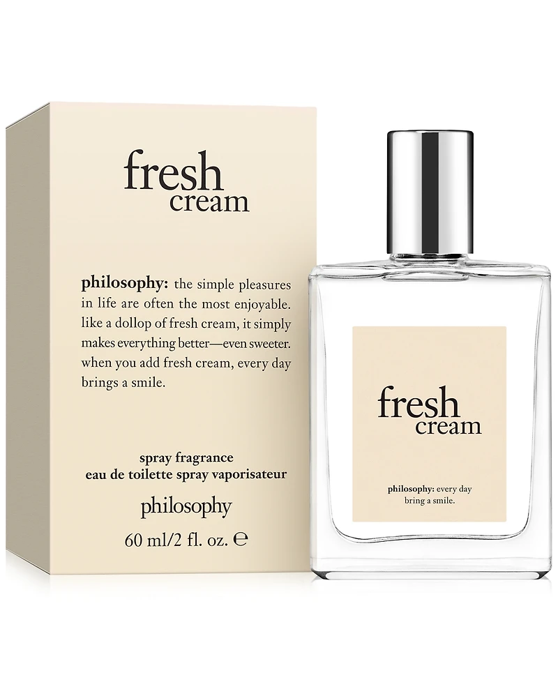 philosophy fresh cream eau de toilette, 2 oz