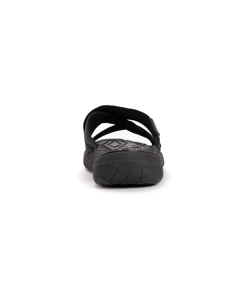 Muk Luks Women's Sassy Cross-Over Slide Sandal