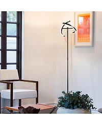 Halo Split 72" Led Torchiere Floor Lamp with Adjustable Head
