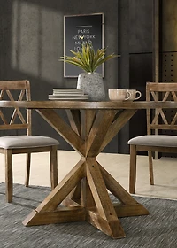 Streamdale Windvale Cross-Buck Base Dining Table