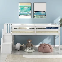 Streamdale Loft Bed With Staircase