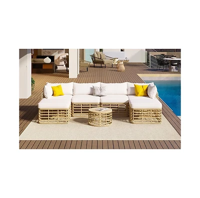 Streamdale Modular & Chic Wicker Sofa Set for Outdoor Comfort and Style