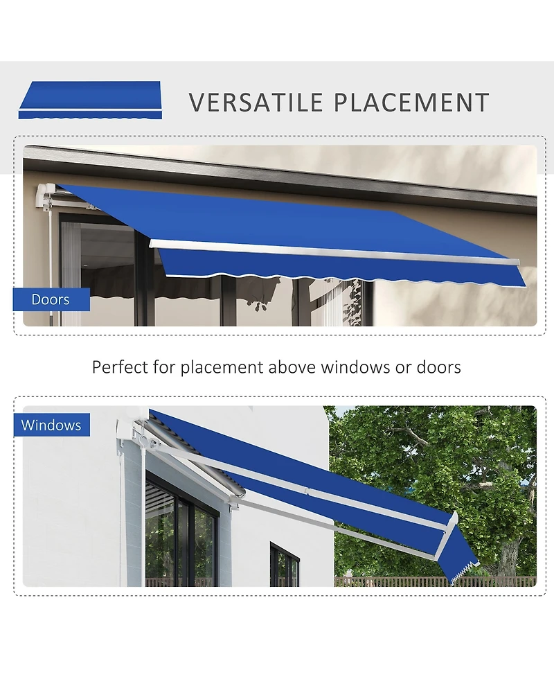Adjustable Retractable Patio Awning for Shade and Protection