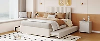 Streamdale Upholstered Platform Bed with Drawers and Trundle