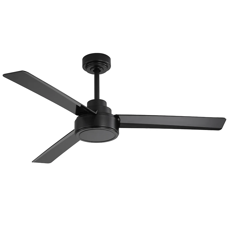 Streamdale 52 Inch Black Ceiling Fan Without Light, High Capacity Dc Motor