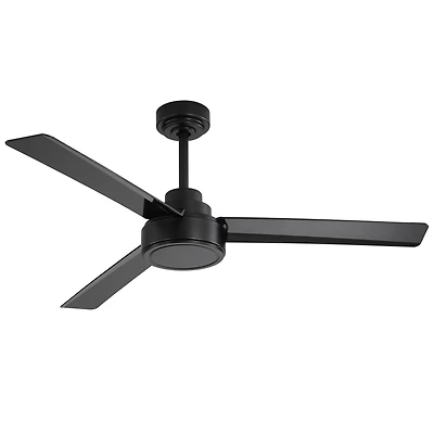 Streamdale 52 Inch Black Ceiling Fan Without Light, High Capacity Dc Motor