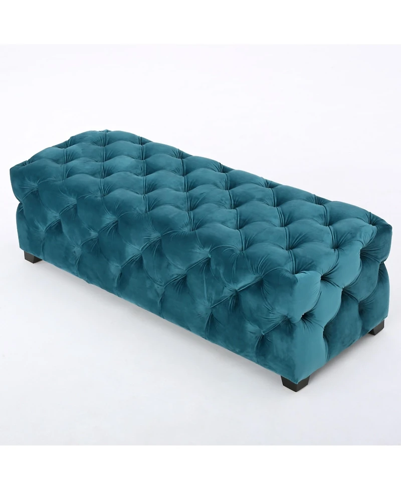 Streamdale Velvet Ottoman Bench Elegance and Style