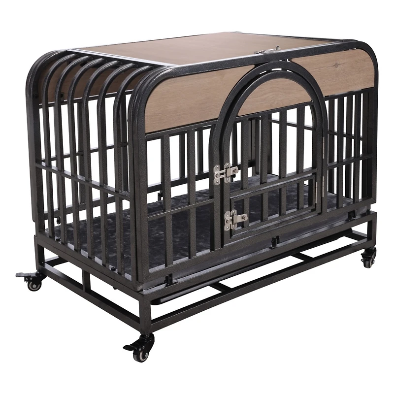 Streamdale Sturdy Pre-Assembled Dog Crate with Enhanced Safety and Comfort