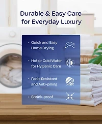 Luxury 1000 Thread Count King Sheets Set - 100% Cotton Sateen Soft, Thick & Deep Pocket